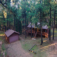 Log cabin in the woods of Northern Arizona