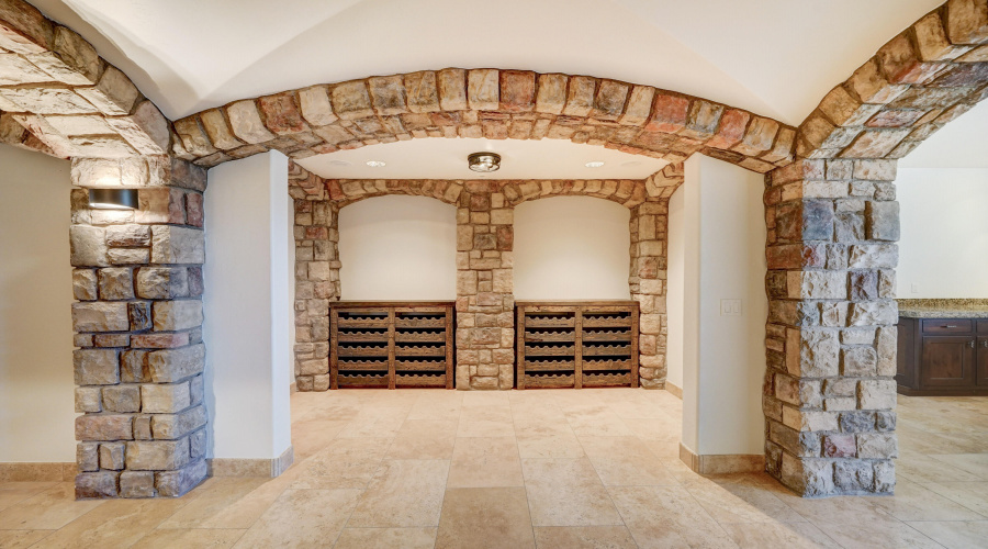 Wine cellar area