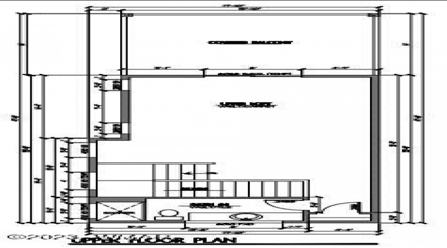 Floor Plan - upper floor & balcony