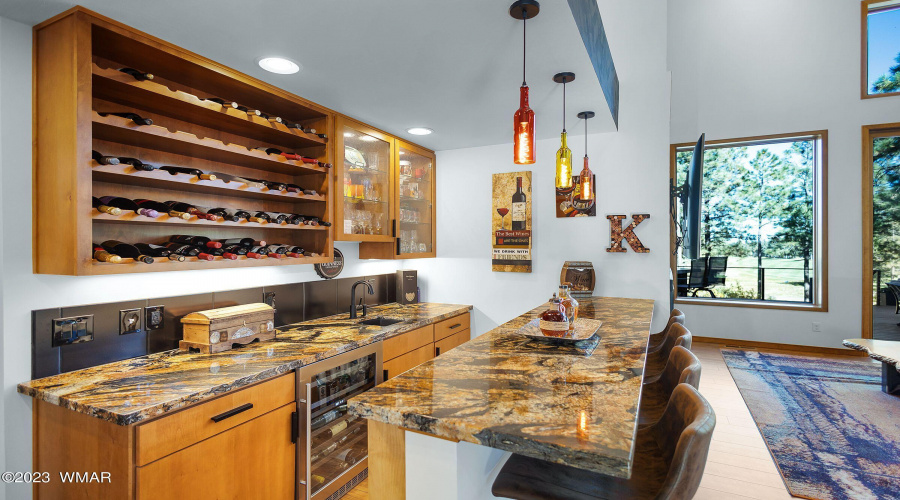 Wet Bar with Wine Cooler