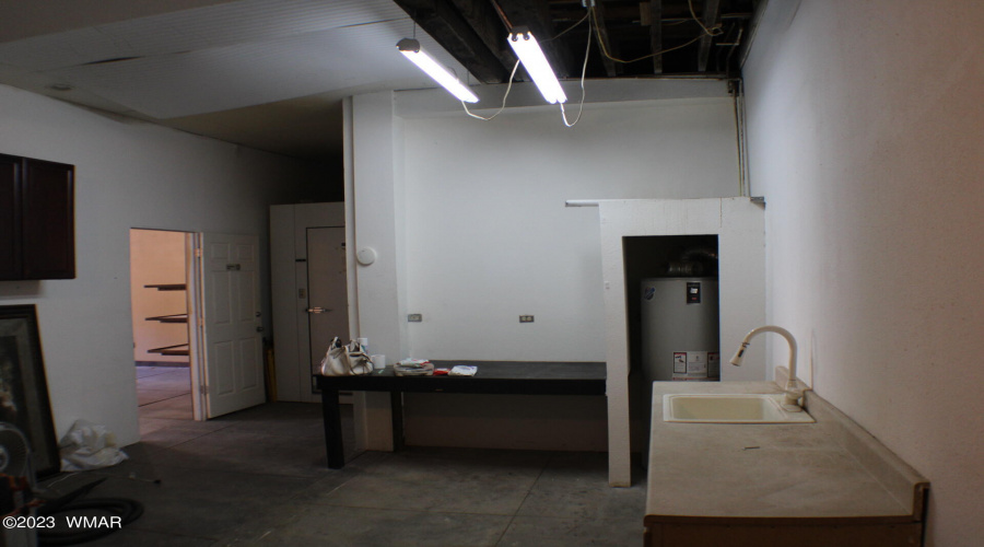 Back room of store space