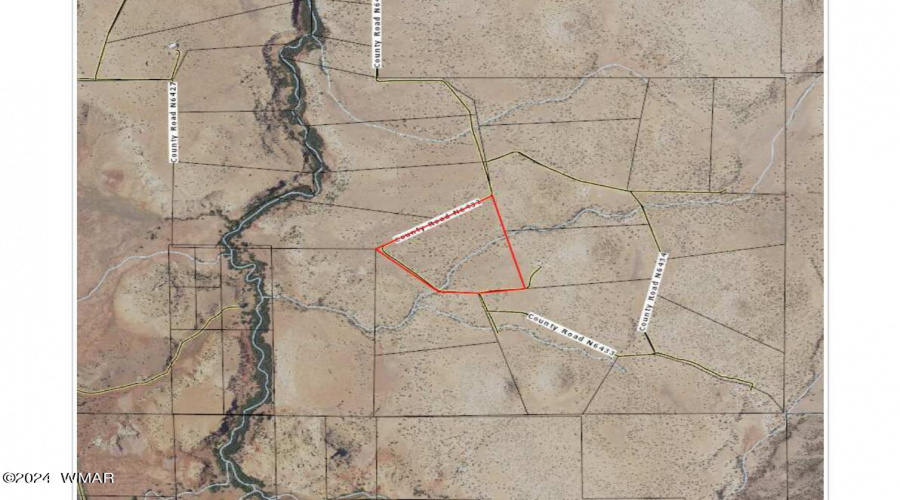 Aerial Map Parcel Boundary