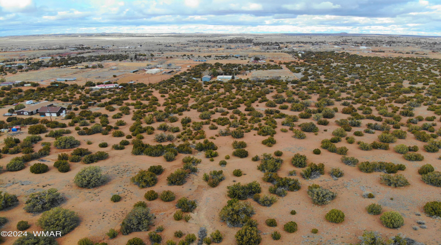 North along West Property Line