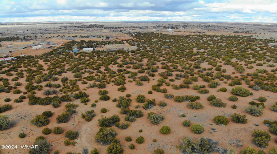 North from West End of property