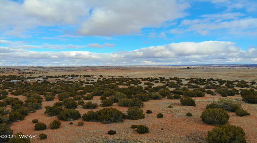 Northeast from hill