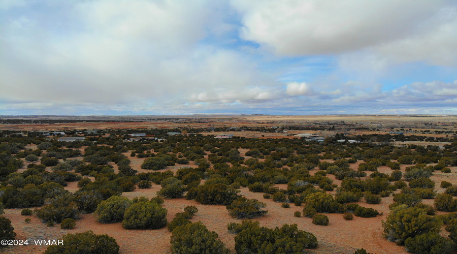 Northwest from hill