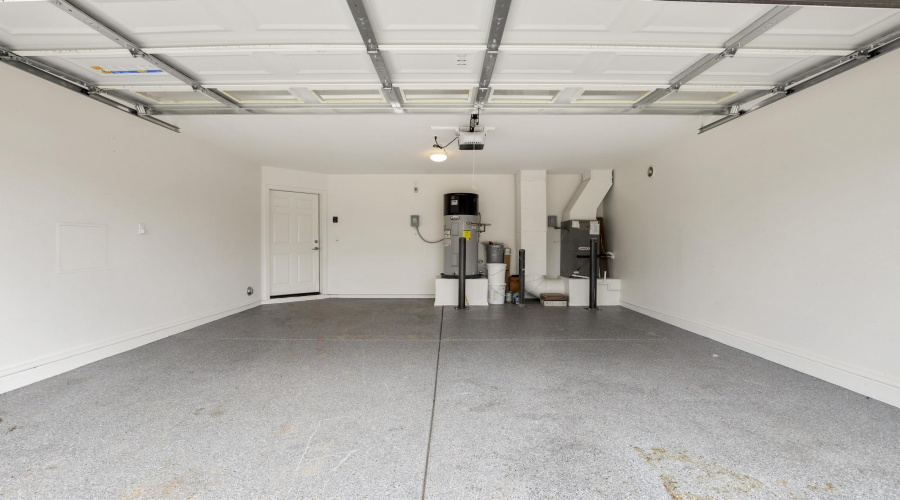 2 Car Garage with Epoxy Flooring