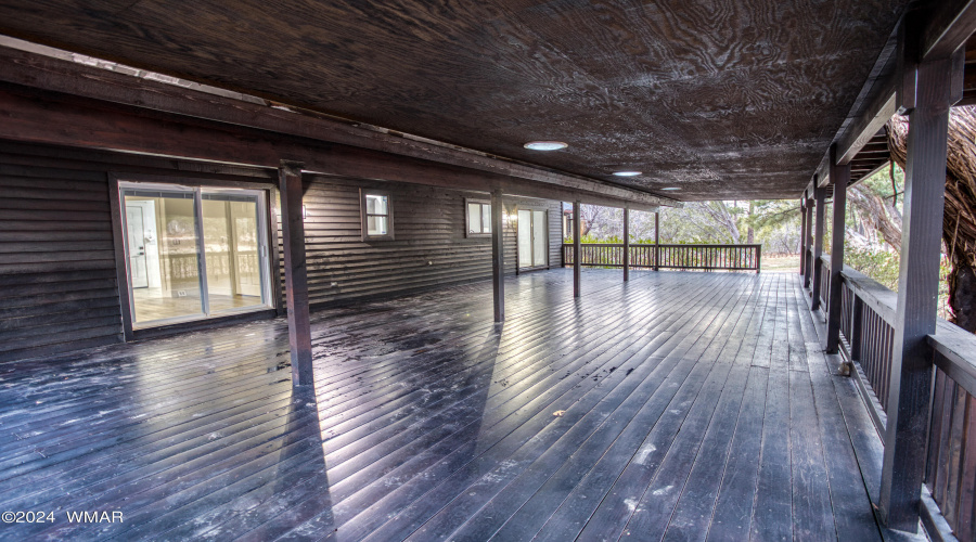 Enormous Covered Back Deck