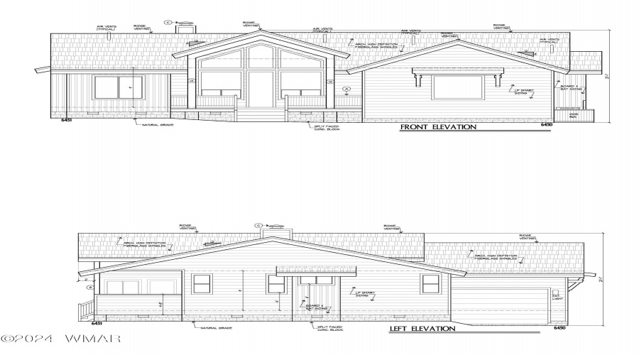 Front & Rear Elevations