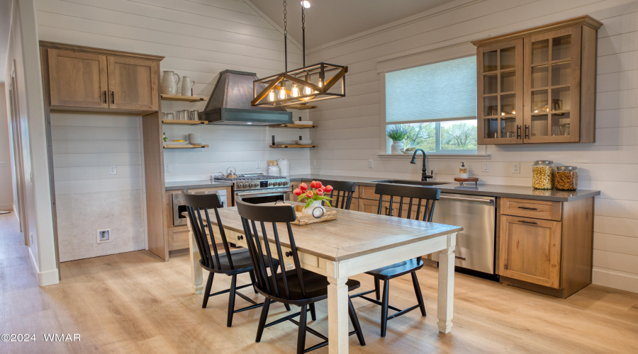 Kitchen and dining area