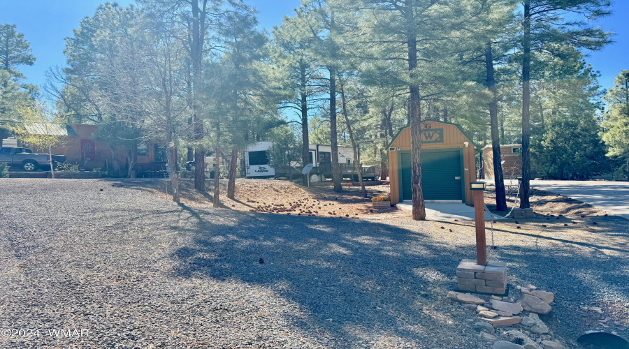 Leveled area for RV or park model