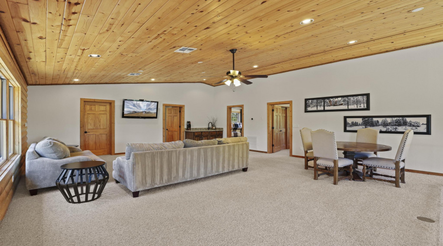 Upstairs living area