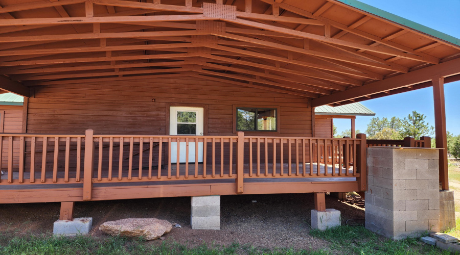 North side - back porch