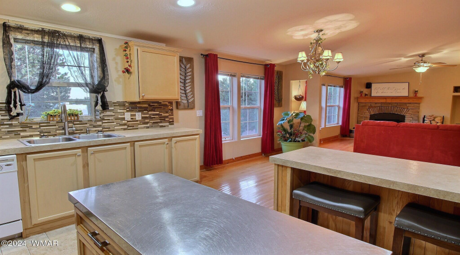 Kitchen and attached Dining area