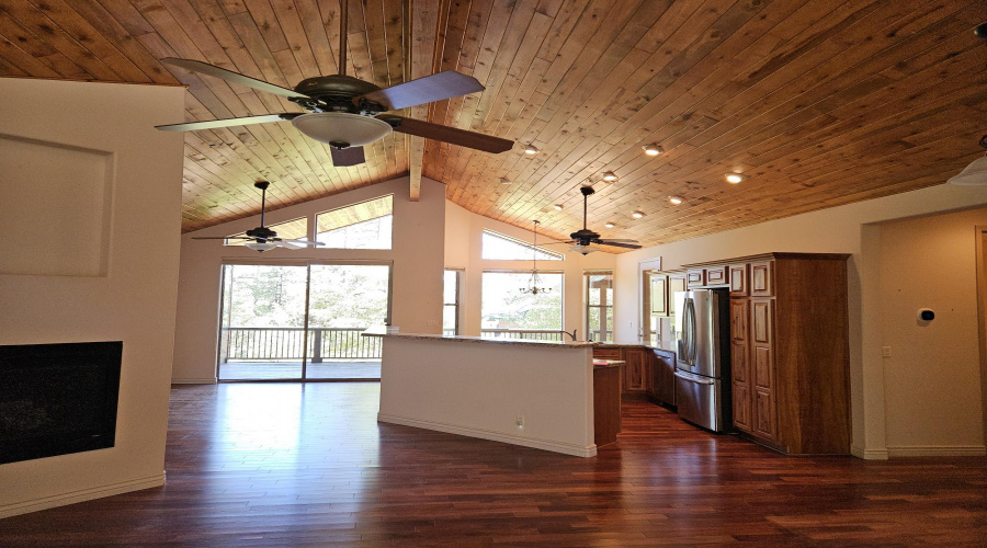 LIVING ROOM & KITCHEN FROM FRONT DOOR