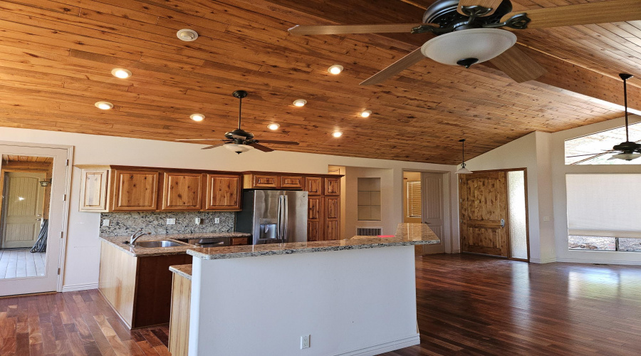 KITCHEN FROM LIVING RM