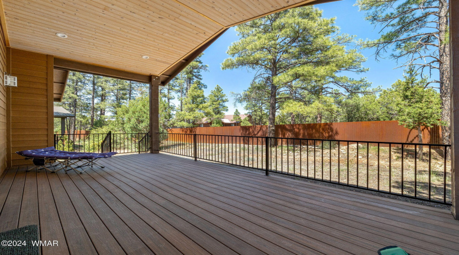 Large covered deck