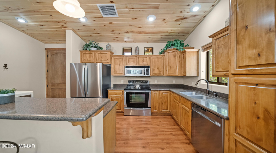 Stainless Steel Appliances In Kitchen