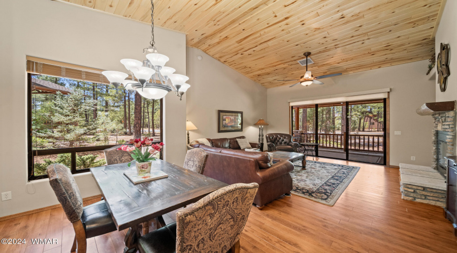 Dining Area And View Of Living Room