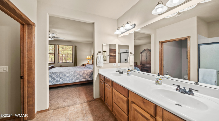 View Of Master Bathroom Vanity