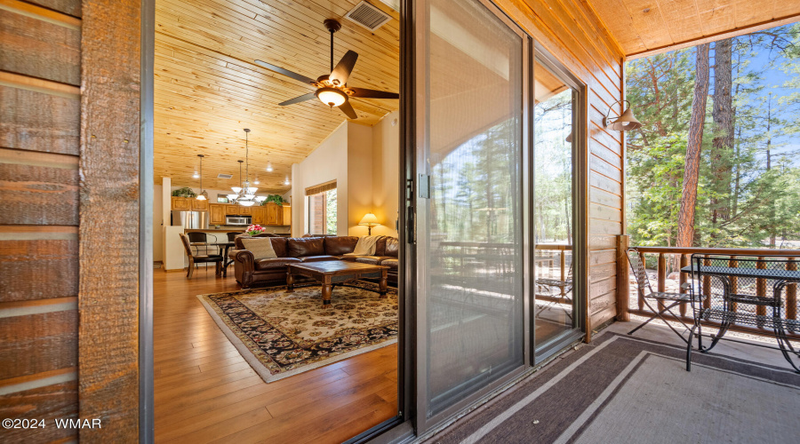 View Looking In From Outdoor Patio