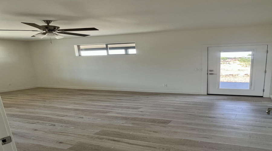 Main bedroom with door to patio