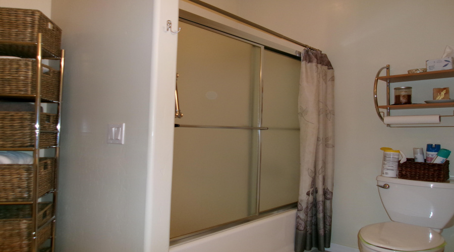 2nd bathroom looking towards shower