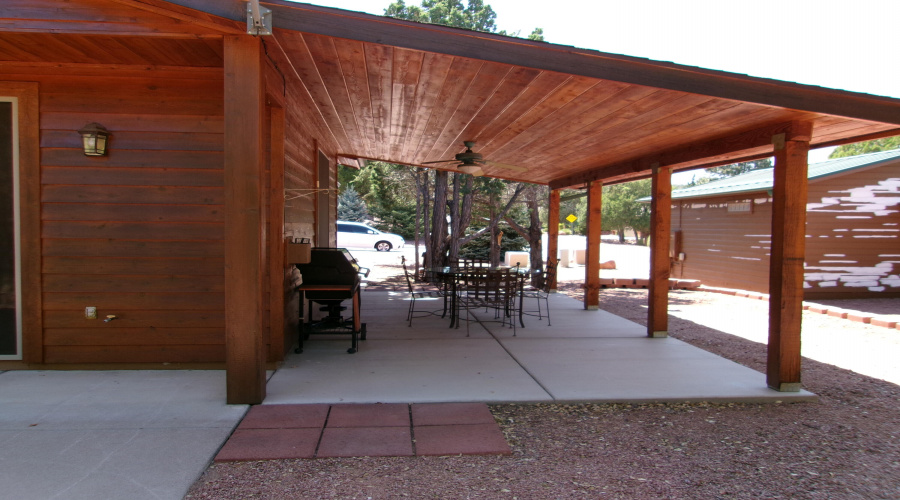 covered porch area