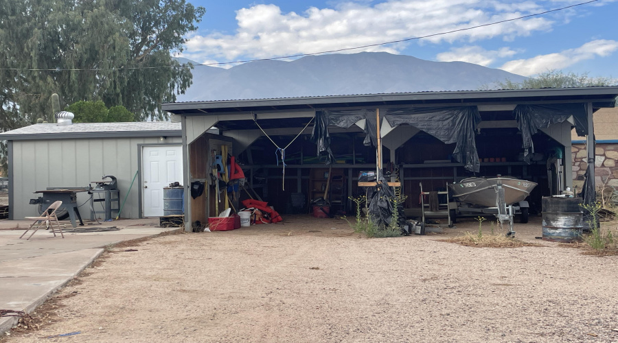 Double carport workshop