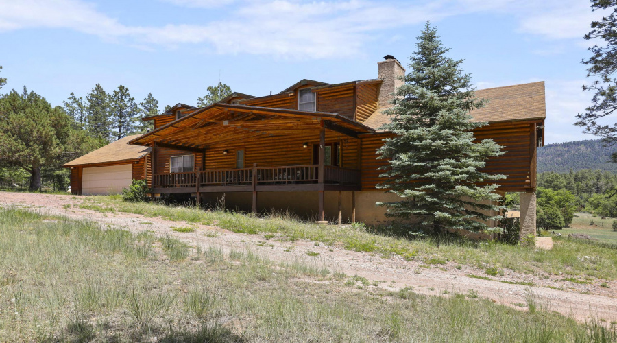 large covered front porch