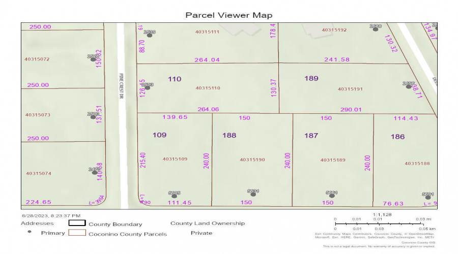 4 2513 Pine Crest Plat Map