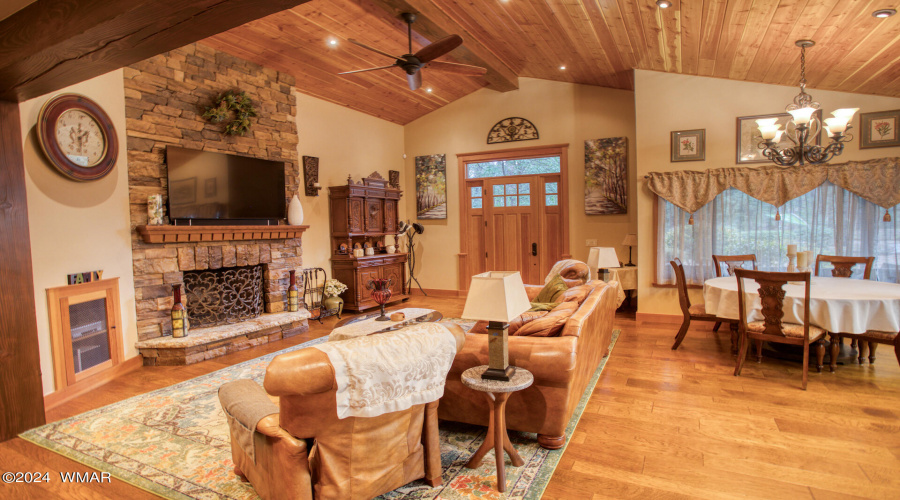 Living Room Fireplace View