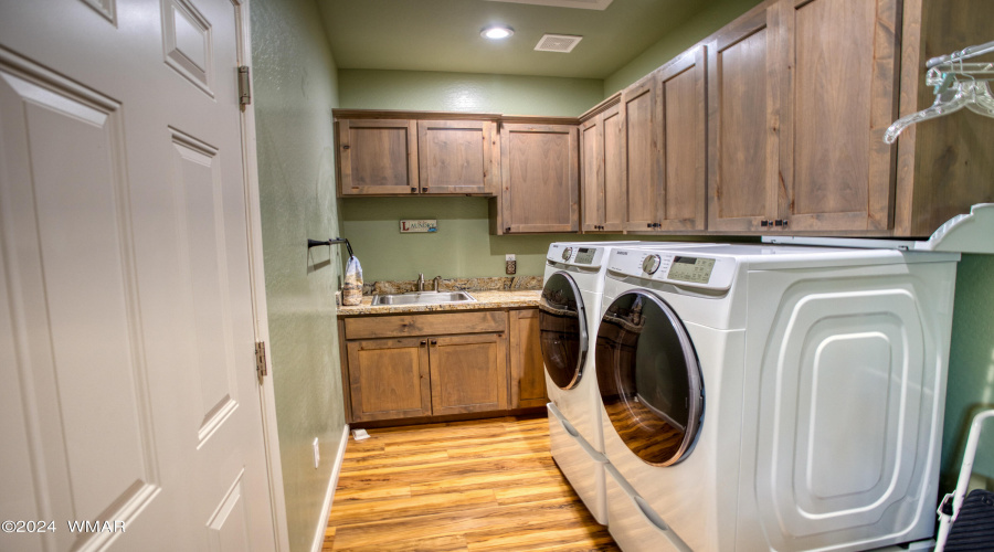 Wash Basin & Excessive Cabinetry