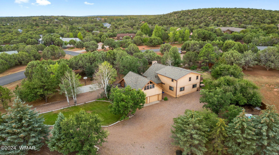 Aerial Image of back of home