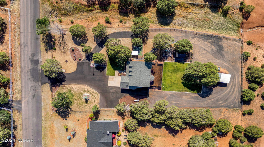 Aerial View of Home & Lot