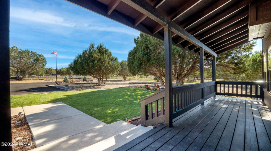 Front Porch Looking into Yard