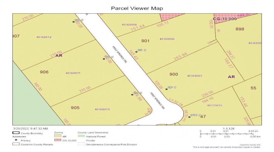 Coconino County Parcel Viewer Image