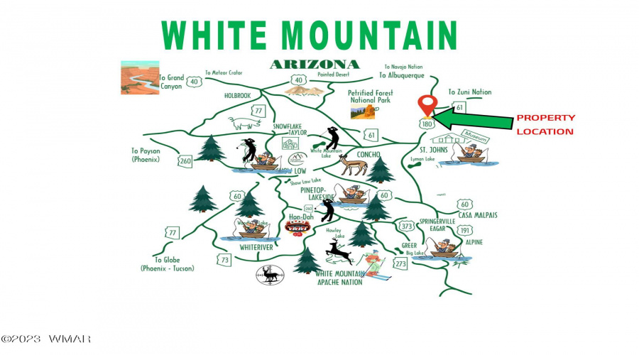 map white mountain