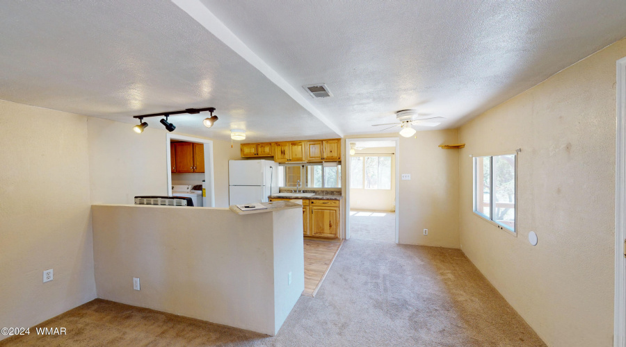 OPEN KITCHEN AND LIVING AREA