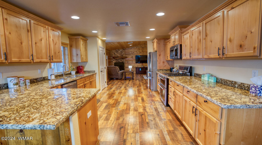 View from Dining Area to Kitchen