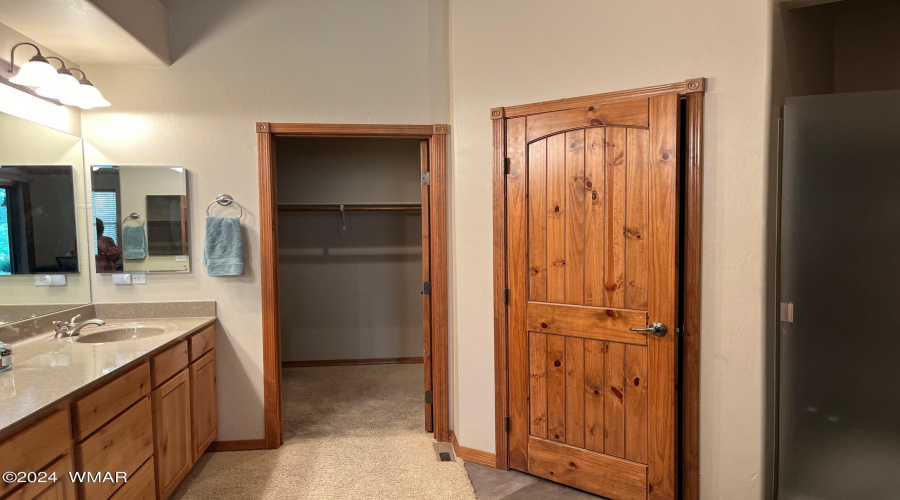 master closet and water closet