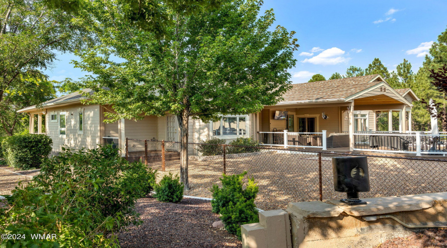 Backyard with View of Back of Home