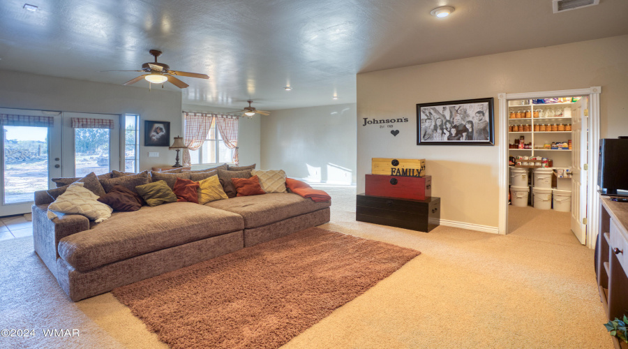 Huge Storage/Pantry in the Cool Basement