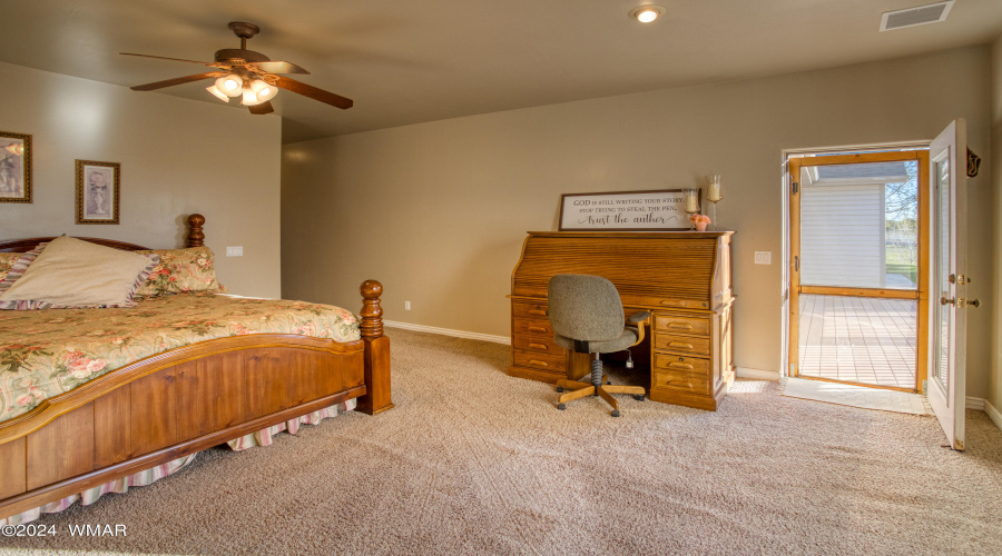 Master Suite with Back Deck Access