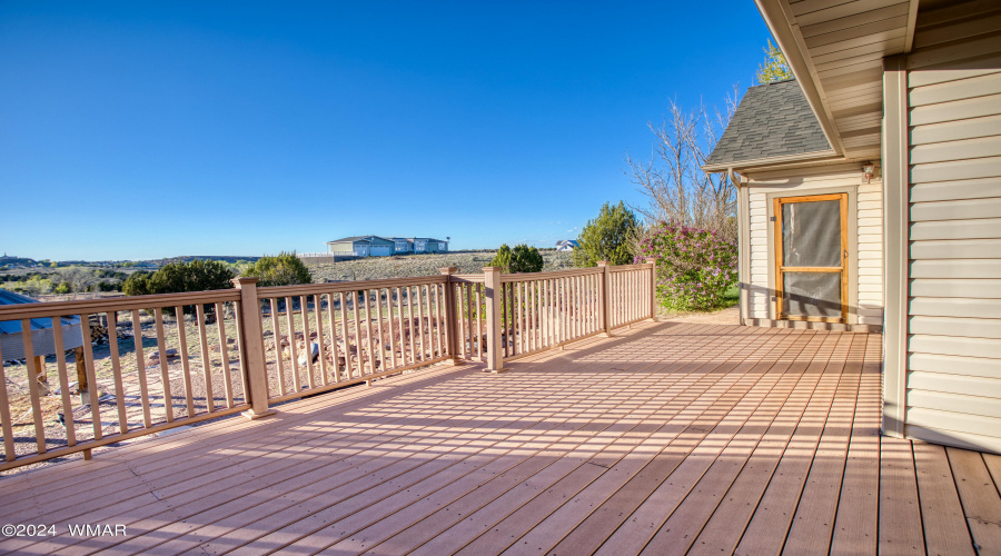 West Facing Open Trex Deck