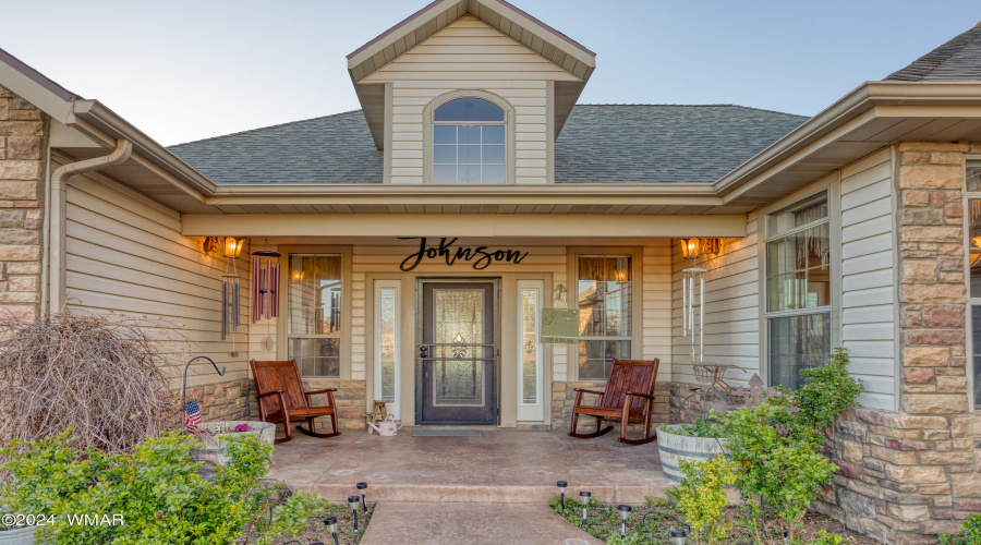 Welcoming Covered Front Porch