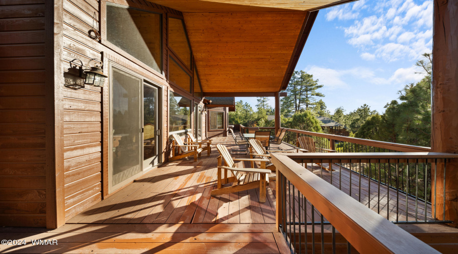 Expansive Back Deck