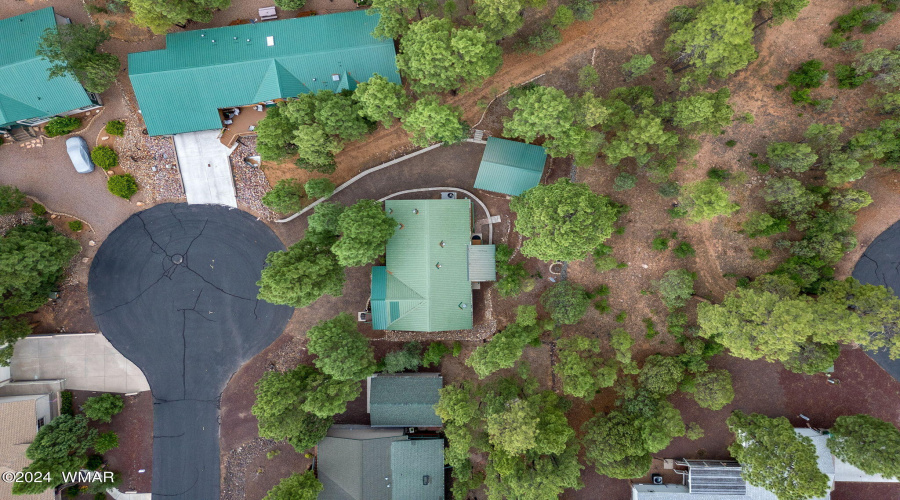 Aerial View of Home and Neighbors