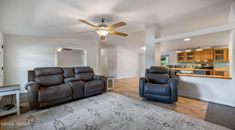 Living Room Looking into Kitchen