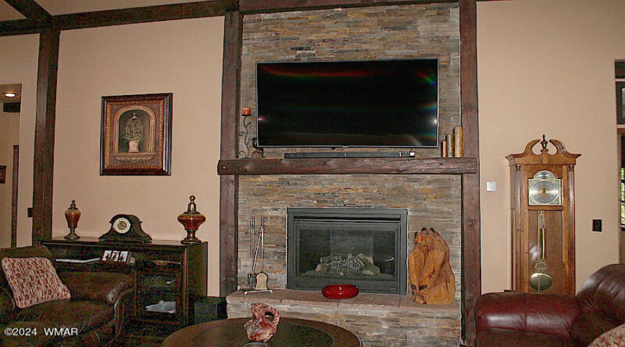 Gas Fireplace in Great Room